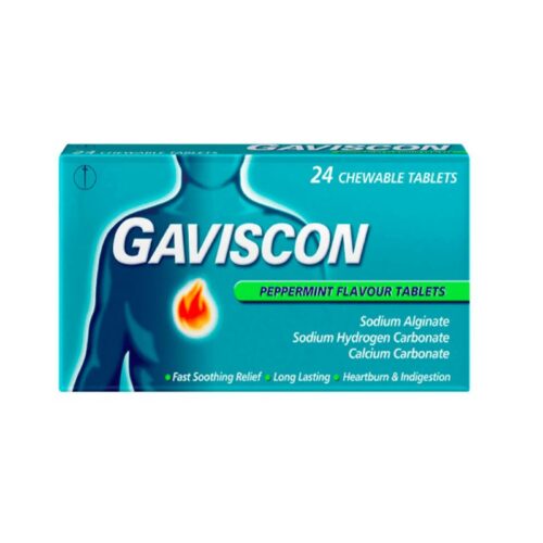 Gaviscon PepperMint Flavour Tablets 24