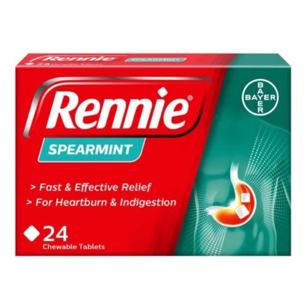 Rennie spearmint 24 tablets