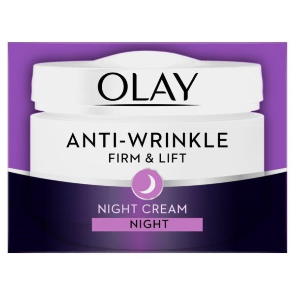 Olay Anti-Wrinkle 50ml Moisturiser Night Cream Firm and Lift