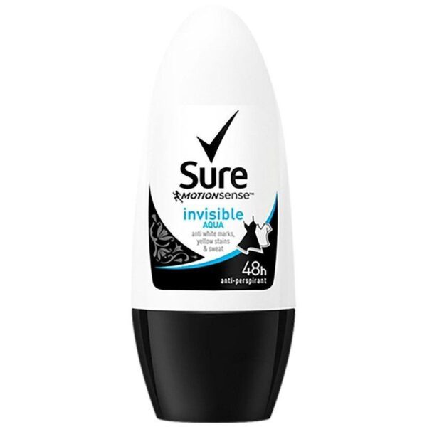 Sure Roll-on Ladies 50ml Invisble Black and White