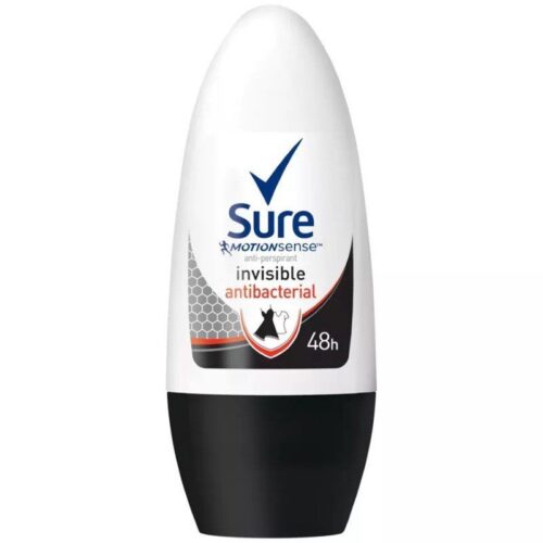 Sure Roll-on Ladies 50ml Invisible Antibacterial